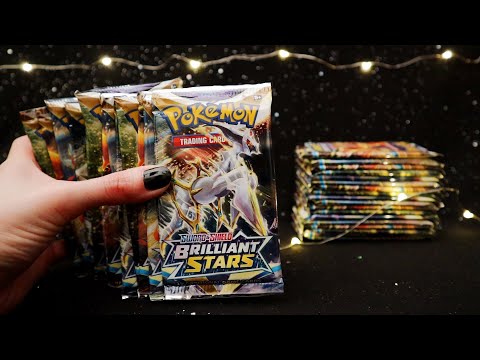 Pokemon Brilliant Stars Booster Box Opening ✨ ASMR Cards Sounds / Crinkles / Soft Spoken