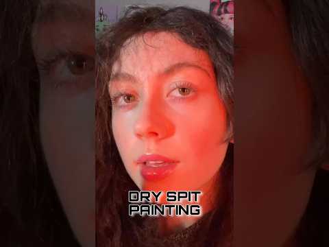 ASMR DRY SPIT PAINTING #asmr #shorts