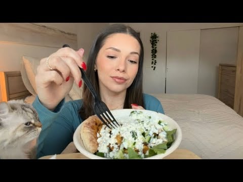 ASMR Chicken Shawarma Bowl | Mukbang 🥙 