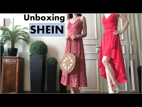 ASMR * Unboxing SHEIN * sacs de plage et jolies tenues