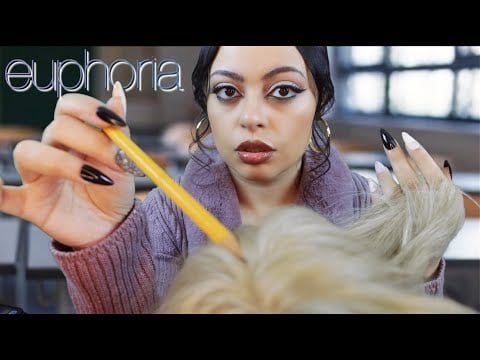 ASMR EUPHORIA'S Maddy is the Girl in the Back of the Class Playing With Your Hair and Comforting You