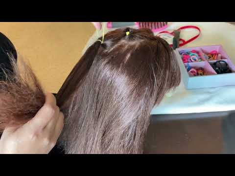 HAIR STYLING - DIFFERENT STYLES W/ ACCESSORIES | ASMR | HAIR PLAY - HAIR BRUSHING -hope you Like it