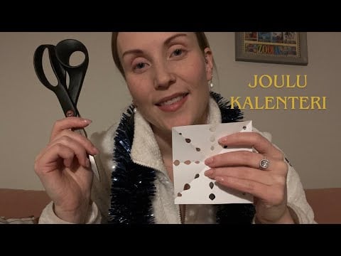 Lumihiutaleiden askartelu ASMR Joulukalenteri 20