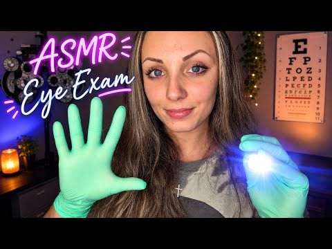 ASMR Eye Exam! 👁 (Vision Test, Glove Sounds, & Color Blind Check)