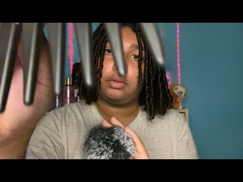 ASMR: RP COIFFEUR je refais tes boucles (VISUEL + BRUITS DE BOUCHE 👄)￼￼