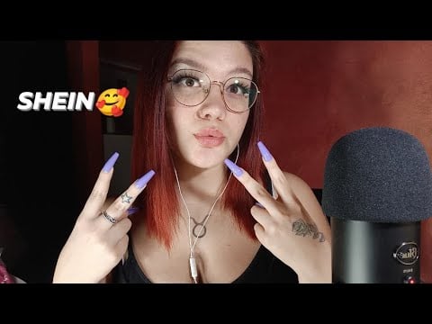 SHEIN HAUL - SHOW & TELL (Fabric Sounds, Tapping, Tongue Clicking)😴😍💜 | ASMR ITA