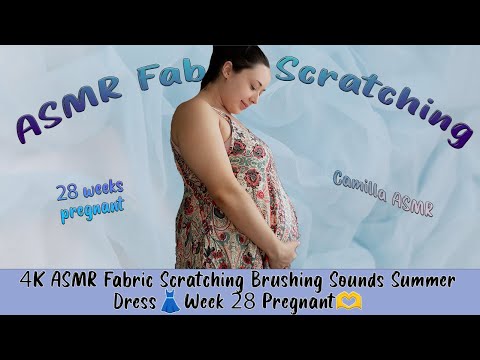 Relaxing Fabric Sounds: Summer Dress ASMR at 28 Weeks Pregnant