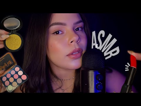 ASMR MAKE FAKE PARA TE FAZER DORMIR RÁPIDO!