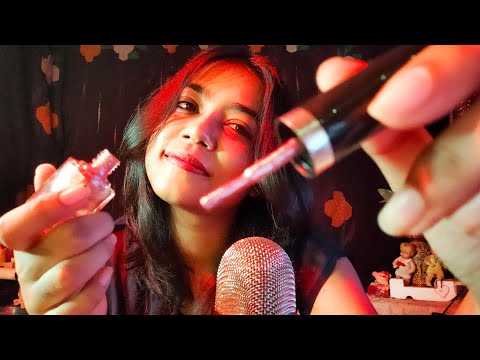 ASMR HINDI- NAIL SALON ROLEPLAY💅🏾 (Manicure for extra relaxation+ Rain Sounds)