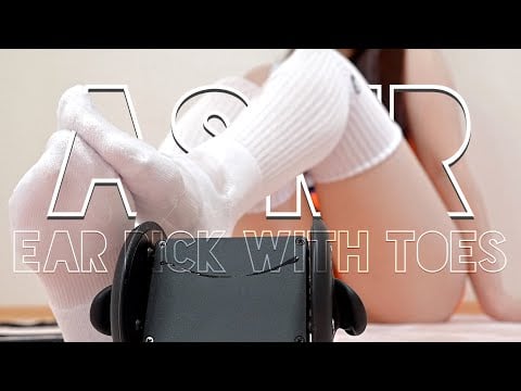 【ASMR/実写】白ニーハイ✖️潤滑ゼリーで足裏スクラッチ🧴😴【睡眠導入/Foot sole/Scratching/ Triggers for sleep/Relaxation/No Talking】