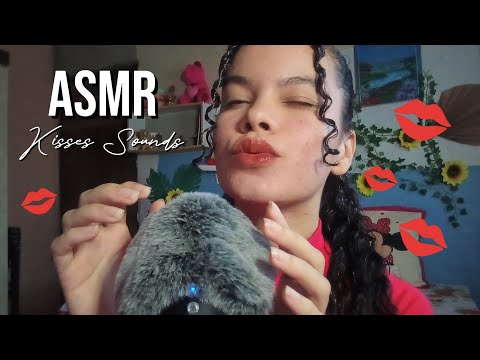 ASMR Beijinhos no Mic + Cafuné | Kisses & Fluffy Mic Scratching 💋💦