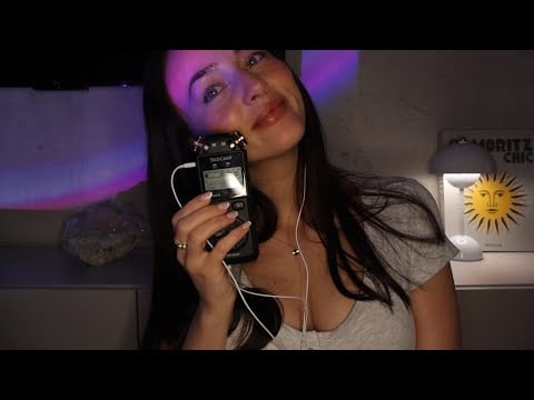 Trying ASMR with New Tascam Mic 🎤 (Mouth Sounds, Mic Biting, Tapping, Brushing, Mic Cover)