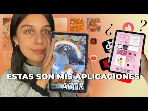 ASMR | ¿QUÉ HAY EN MI TABLET? 🖤📱 - Reto ASMR: Día 20 👈🏻