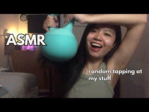 ASMR 2 minute Random Tapping my Stuff ( relaxing)