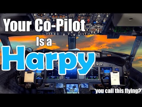 Your Co-Pilot is a Harpy ASMR (A4A) [captain listener] [comedy] [co-workers to friends?]