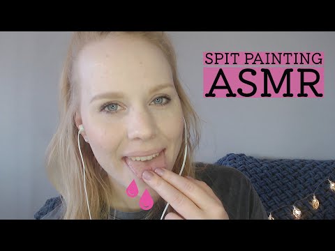 ASMR - Spit painting | let me paint your face