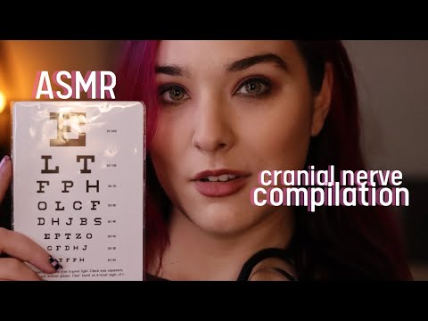 ASMR 1 Minute Cranial Nerve Examination | Compilation