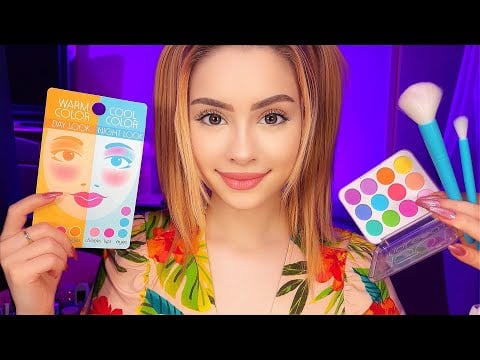 ASMR Doing Your WOODEN Makeup FAST PACED 🌲🌿💄 Layered Sounds Personal Attention For SLEEP 😴🌿