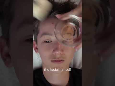 Mother-Son Facial Tutorial #shorts