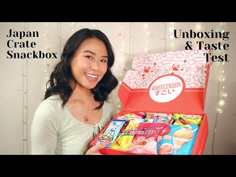 ASMR Japan Crate June 2021 Snackbox Unboxing & Taste Test 💕 (Whispering & Eating Sounds)