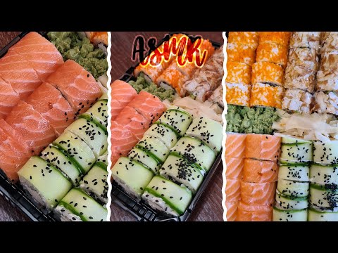 ASMR||🍣Итинг Роллов🍣||🍣Eating Rolls🍣||2 часть||Lera ASMR