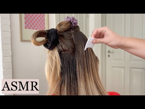 ASMR | LICE CHECKING MY SISTER 🌸 sectioning, hair play, hair brushing, spraying, combing, no talking