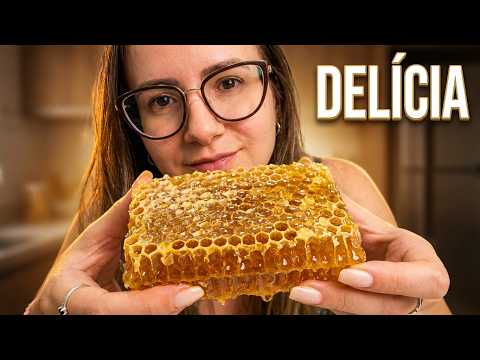 ASMR FAVO DE MEL (eating sounds) #favodemel 