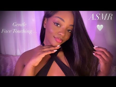 ASMR | Gentle Face Touching 🤍 With Affirmations & Soft Mouthsounds 💋💕