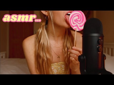 ASMR LOLLIPOP // Gentle Sounds LICKING CHEWING 사탕을 핥는