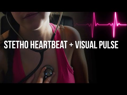 Happy Heartbeats Visible Pulse With Stethoscope Heart | Female Heartbeat ASMR