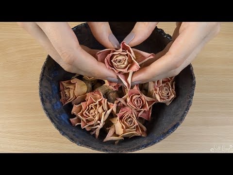 ASMR | tingles in a bowl | wooden bowls, marbles, crunchy roses | (NO TALKING)