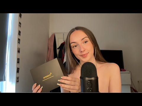 ASMR Unboxing & Testing New Mic🎙️🫶