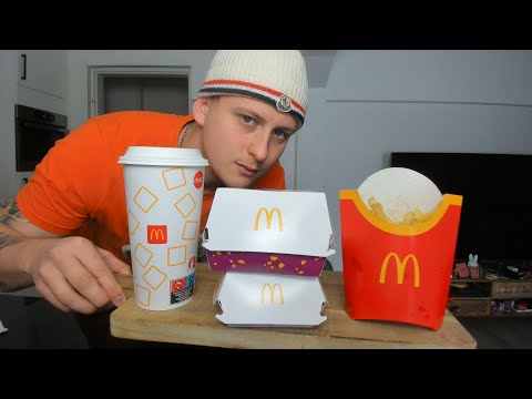 ASMR Eating McDonald's *NEW* McCrispy Chicken Bacon onion*Eating Sounds*