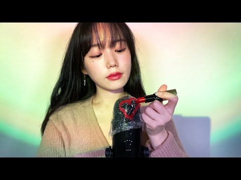 ASMR 비닐랩 씌워서 마이크 괴롭히기 뇌마사지🧠, 네일태핑💅, 브러쉬 팅글(노토킹)ㅣASMR Mic Brain Massage Brushing, Touching No Talking