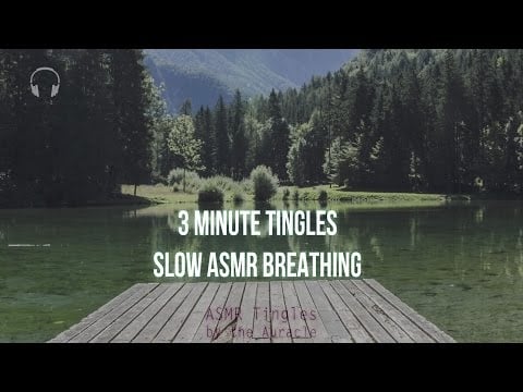3 Minute Tingles [ASMR] ★ Slow Soft ASMR Breathing & mic blowing ★ [Binaural] [Layered] [Ad free]