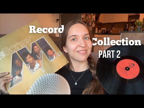 ASMR Vinyl Record Collection part 2 💿🎶 (Whispers, Tapping, Scratching, Tracing)