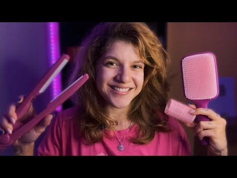 POSSO PRANCHAR O SEU CABELO? ✨ASMR Roleplay cabeleireira