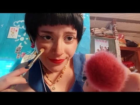 asmr maquillaje y maquillandote (mouth sounds) ෆ⁠╹⁠ ⁠.̮⁠ ⁠╹⁠ෆ