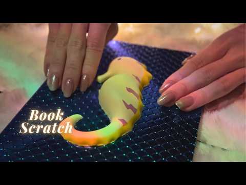 ASMR Book Scratching📚 Calm & Hypnotic Textures✏️(with BGM)