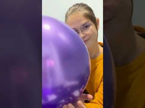 Tapping #purple #balloon #tapping #asmr #shorts