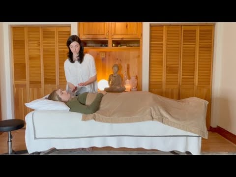 ASMR: Reiki for Anxiety Relief w Hand Movements, Crystals, Singing Bowl and Feather