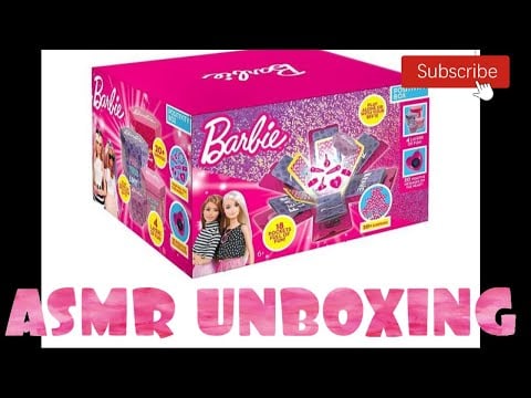 Whispered ASMR Opening a BARBIE Positive Vibes Box .. LAYERS of Tingles !!!