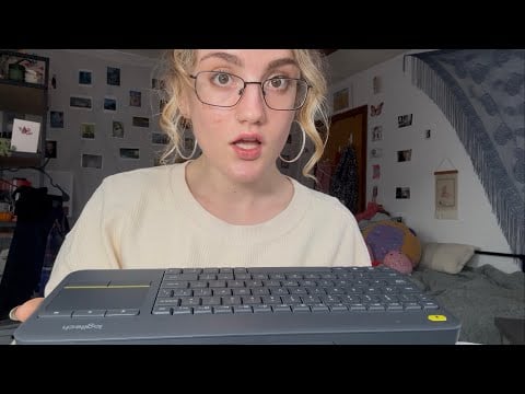 ASMR Typing & Fabric Scratching (Help me write my thesis… I have to pee)