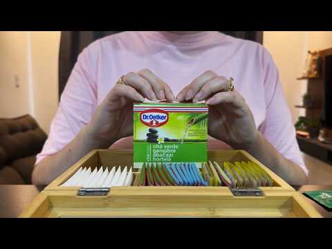 ASMR: ORGANIZANDO MEUS CHÁS 🍵