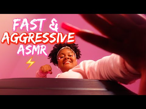 FAST & AGGRESSIVE ASMR FOR STRONG TINGLES 😬💪🏽⚡(SUPER TINGLY✨)