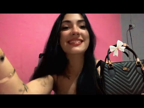 Asmr caseirinho o que tem na minha bolsa🩷