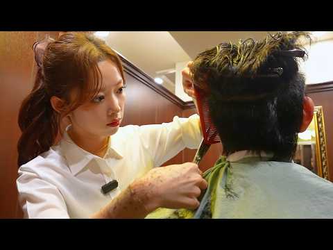 💈(ASMR) Full Course by Charming Japanese Female Barber at Hiro Ginza Premium Barber in Tokyo