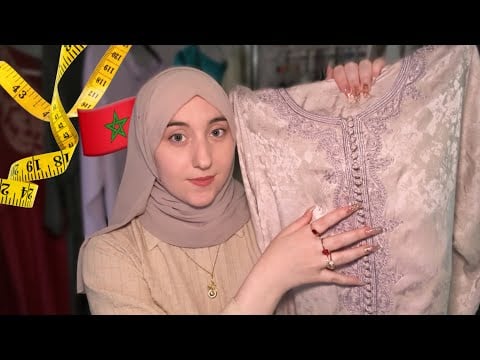 ASMR Measuring You For Moroccan Style Dresses 🇲🇦