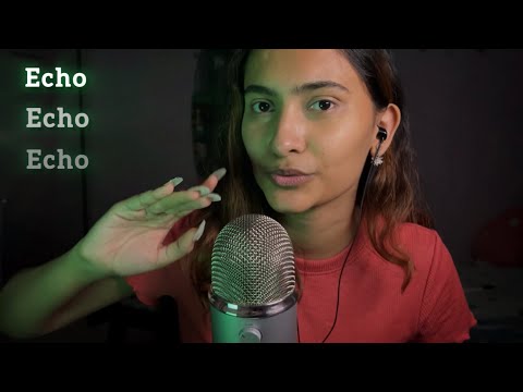 ASMR Echo Triggers | Finger Flutters, Nail Tapping, Mic Scratching, Spider Rhyme etc