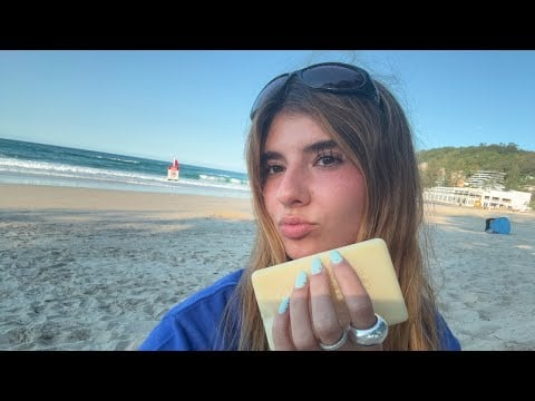 [ASMR] Soap Tapping/Scratching on the Beach 🏝️ 🧼